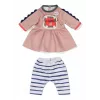 Suknelė lėlei ZAPF BABY born Dress Jungle 36 cm lėlėms, įvairiaspalvė, sulankstoma, nuo 1 metų