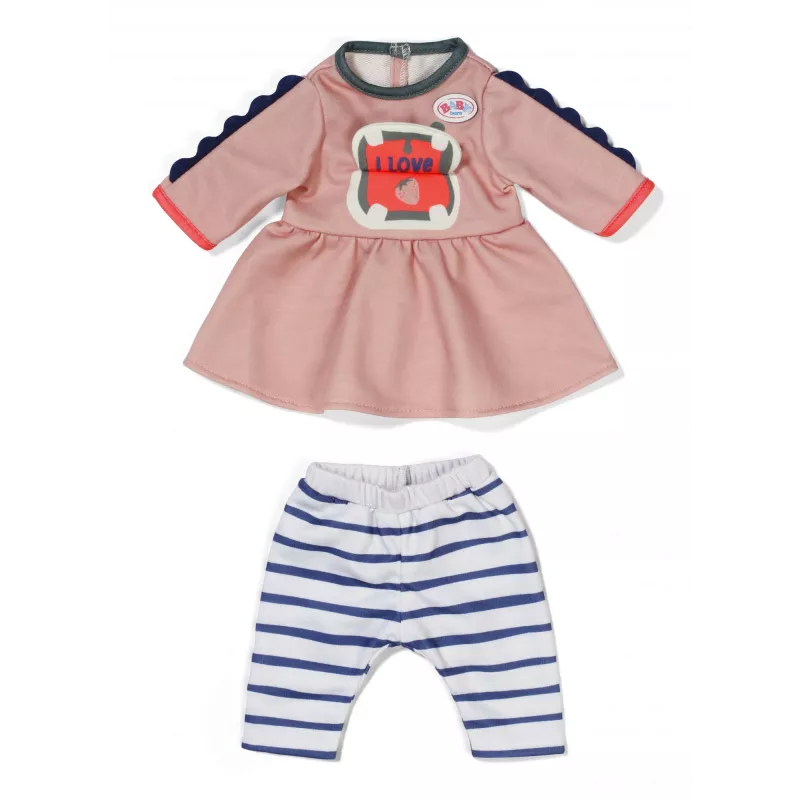 Suknelė lėlei ZAPF BABY born Dress Jungle 36 cm lėlėms, įvairiaspalvė, sulankstoma, nuo 1 metų