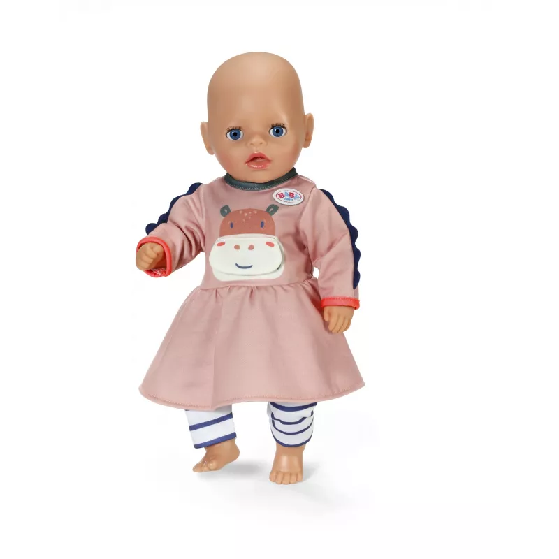 Suknelė lėlei ZAPF BABY born Dress Jungle 36 cm lėlėms, įvairiaspalvė, sulankstoma, nuo 1 metų