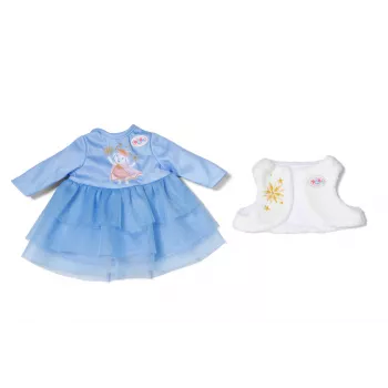 Lėlės suknelė ZAPF BABY born Winterdress 36 cm lėlėms, įvairiaspalvė, sulankstoma, amžius 1+