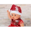 Lėlės suknelė ZAPF BABY born Xmas Dress 43 cm lėlėms, tekstilė, daugiaspalvė, sulankstoma, amžius 3–12