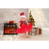 Lėlės suknelė ZAPF BABY born Xmas Dress 43 cm lėlėms, tekstilė, daugiaspalvė, sulankstoma, amžius 3–12
