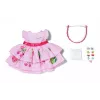 Suknelė lėlei ZAPF BABY born Dress with Pinplay 43 cm lėlei, įvairiaspalvė, sulankstoma, amžius 3+