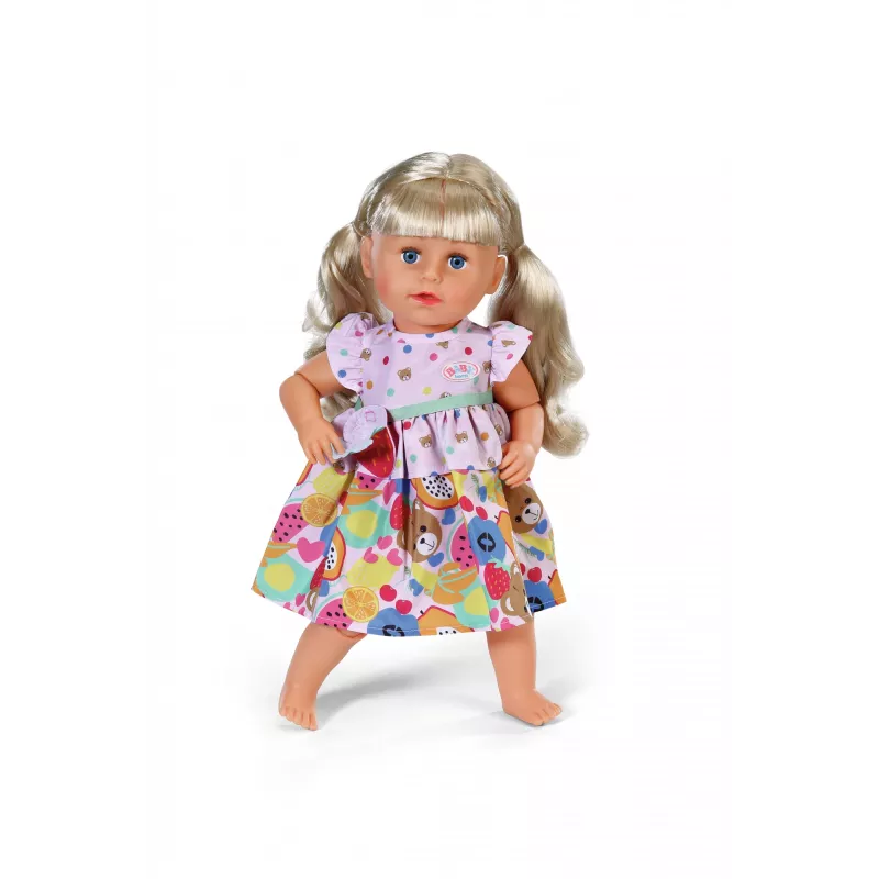 Lėlės suknelė ZAPF BABY born Dress Fruit 43 cm lėlėms, įvairiaspalvė, sulankstoma, amžius 3+
