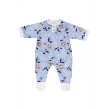 Lėlės kombinezonas ZAPF BABY born Romper Blue 43 cm lėlėms, audinys, sulankstomas, nuo 3 metų