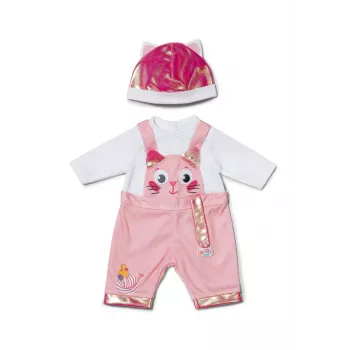 Lėlės drabužių komplektas ZAPF BABY born Onesie su kepure 43 cm lėlėms, įvairiaspalvis, sulankstomas, nuo 3 metų