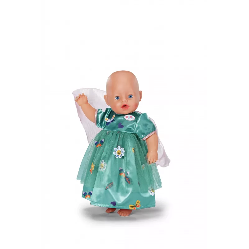 Lėlės suknelė ZAPF BABY born Fairy Dress su sparneliais, skirta 43 cm lėlėms, įvairiaspalvė, sulankstoma, nuo 3 metų
