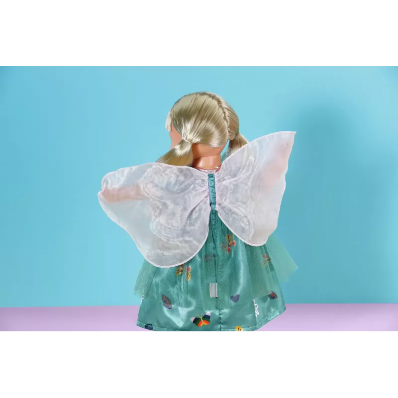 Lėlės suknelė ZAPF BABY born Fairy Dress su sparneliais, skirta 43 cm lėlėms, įvairiaspalvė, sulankstoma, nuo 3 metų