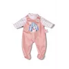 Lėlės kombinezonas ZAPF BABY born Romper Abrikosinis 36 cm lėlėms, audinys, įvairiaspalvis, sulankstomas, amžius 1+