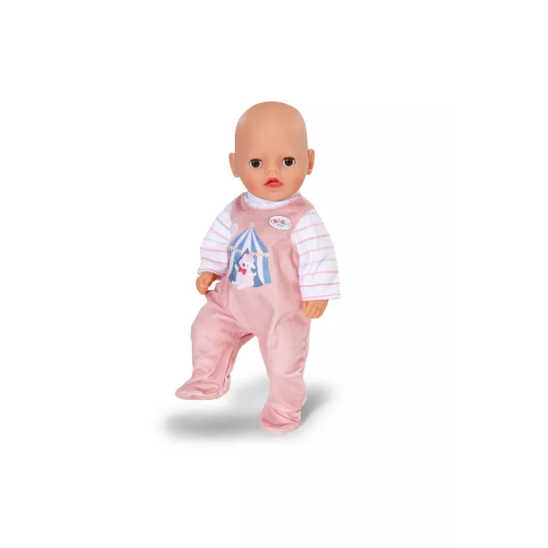 Lėlės kombinezonas ZAPF BABY born Romper Abrikosinis 36 cm lėlėms, audinys, įvairiaspalvis, sulankstomas, amžius 1+