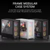 PC Midi Tower korpusas CORSAIR FRAME 5000D RS — juodas, ATX/EATX palaikymas, 3x140 mm priekiniai ventiliatoriai, grūdintas stiklas, 250×556×542 mm