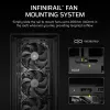 PC Midi Tower korpusas CORSAIR FRAME 5000D RS — juodas, ATX/EATX palaikymas, 3x140 mm priekiniai ventiliatoriai, grūdintas stiklas, 250×556×542 mm