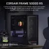 PC Midi Tower korpusas CORSAIR FRAME 5000D RS — juodas, ATX/EATX palaikymas, 3x140 mm priekiniai ventiliatoriai, grūdintas stiklas, 250×556×542 mm