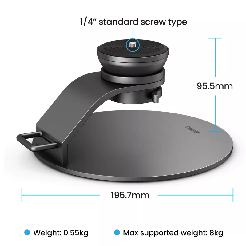 Stovas BenQ ST30 — juodas stovas, suderinamas su BenQ projektoriais, P195,7×G180×A95,5 mm