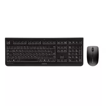CHERRY DW 3000 klaviatūra Pelė įtraukta Universali RF belaidė AZERTY Prancūziška Juoda