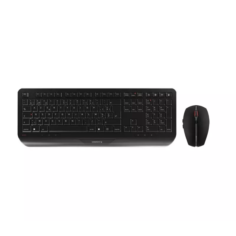 CHERRY Gentix Desktop klaviatūra pelė įtraukta Biuras RF belaidė Swiss Juoda