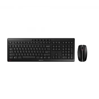 CHERRY Stream Desktop Recharge klaviatūra Pelė komplekte Universali RF Belaidis QWERTY Anglų Juoda