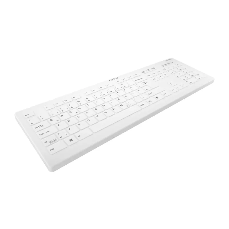 Contour Design Active Key Contour QuickClean Medical klaviatūra Nuimama danga Viso dydžio Belaidis Baltas DE C8112
