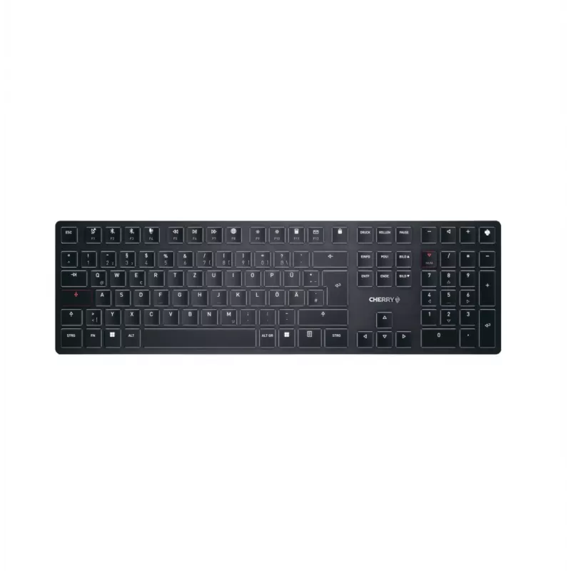 CHERRY KW X ULP klaviatūra universali USB + RF belaidis + Bluetooth QWERTZ vokiečių juoda