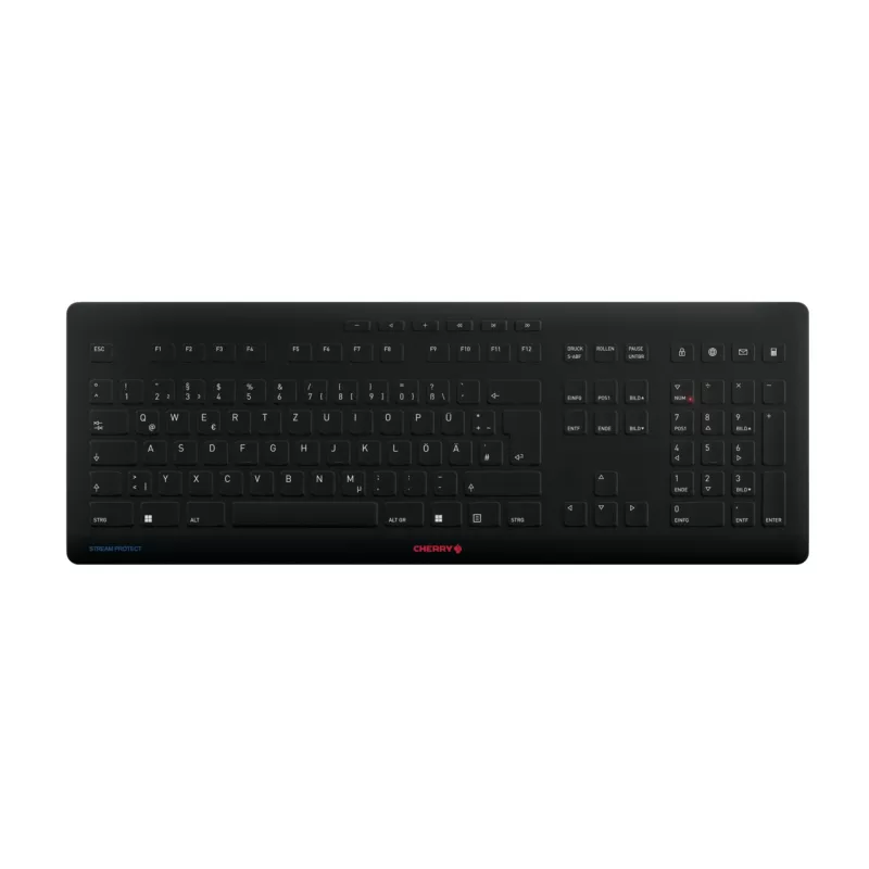 Contour Design Stream klaviatūra universali RF belaidė + USB QWERTZ vokiška juoda
