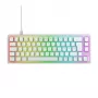 CHERRY K5V2 kompaktiška klaviatūra, skirta žaidimams, USB QWERTZ, vokiečių, balta, 68 klavišai, RGB LED