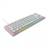 CHERRY K5V2 kompaktiška klaviatūra, skirta žaidimams, USB QWERTZ, vokiečių, balta, 68 klavišai, RGB LED
