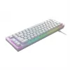 CHERRY K5V2 kompaktiška klaviatūra, skirta žaidimams, USB QWERTZ, vokiečių, balta, 68 klavišai, RGB LED