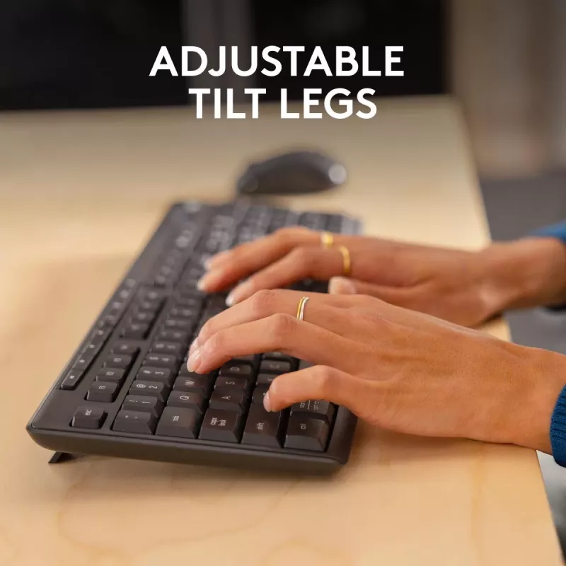 Logitech MK370 Combo for Business belaidė klaviatūra ir pelė, pilno dydžio, QWERTZ