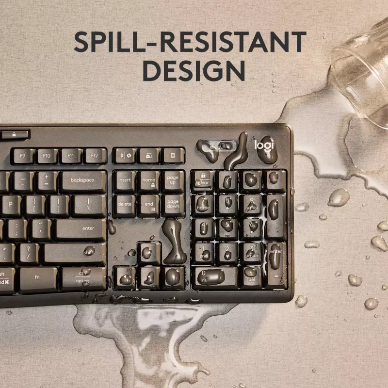 Logitech MK370 Combo for Business belaidė klaviatūra ir pelė, pilno dydžio, QWERTZ