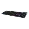 Logitech G G915 X LIGHTSPEED klaviatūra, žaidimams, USB, RF belaidė, Bluetooth, QWERTZ, vokiečių k., juoda