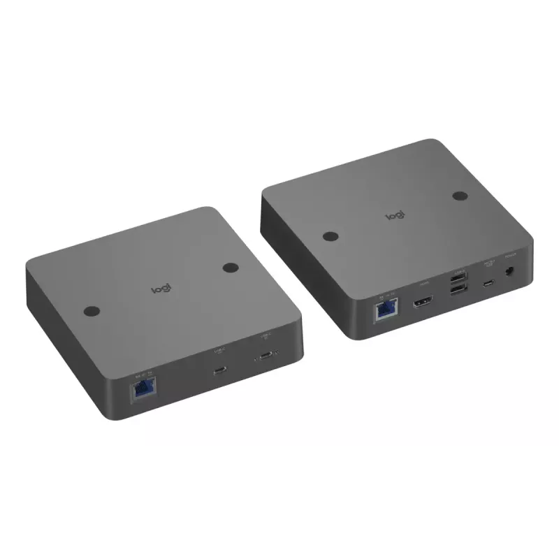 Prailginimo rinkinys Logitech Extend juodas, perdirbtas plastikas USB-C laidai