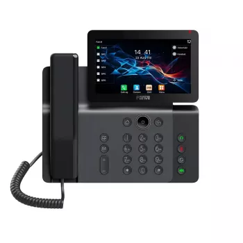 IP telefonas Fanvil V66 tamsiai pilkas — 20 linijų, 7 colių IPS jutiklinis ekranas, Wi‑Fi, PoE, Bluetooth