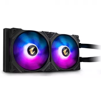 GIGABYTE AORUS WATERFORCE 280 procesoriaus „viskas viename“ skysčio aušintuvas, juodas