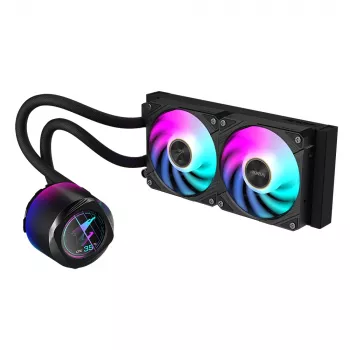 Viskas viename skysčio aušintuvas GIGABYTE AORUS WATERFORCE X II 240 2x120mm ARGB ventiliatoriai