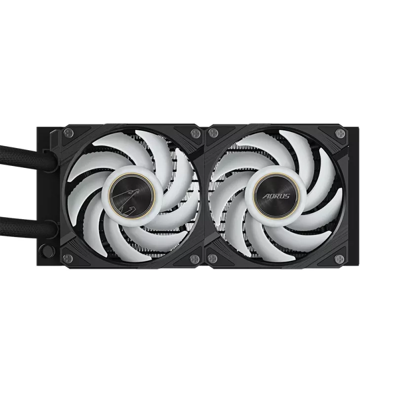 Viskas viename skysčio aušintuvas GIGABYTE AORUS WATERFORCE X II 240 2x120mm ARGB ventiliatoriai