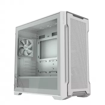 PC korpusas GIGABYTE C102 GLASS Midi Tower baltas