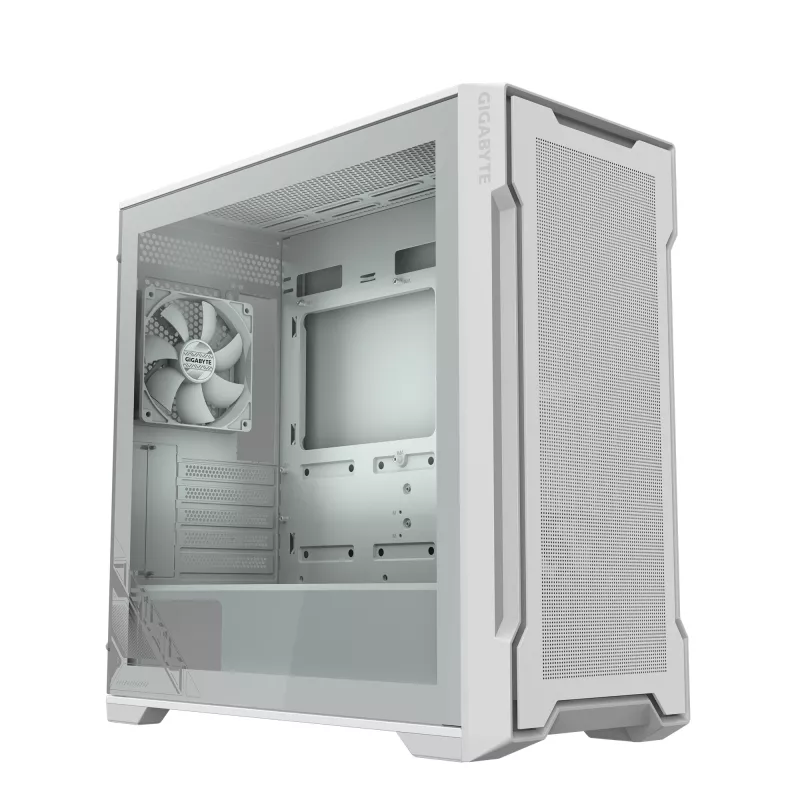 PC korpusas GIGABYTE C102 GLASS Midi Tower baltas