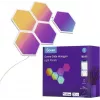 LED šviesos plokštės Govee B6061 5 vnt. RGB spalvų kaita — modulinis dekoratyvinis sienų apšvietimas