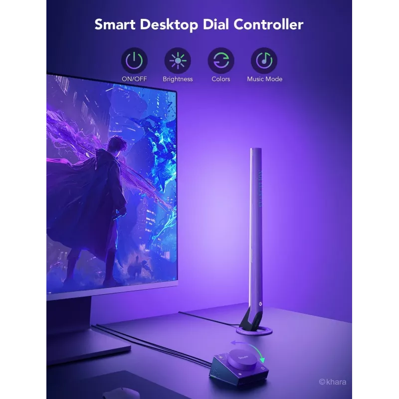 Išmaniojo apšvietimo rinkinys Govee H6047, Wi‑Fi/Bluetooth, 12 V 24 W, juoda, 5 vnt.