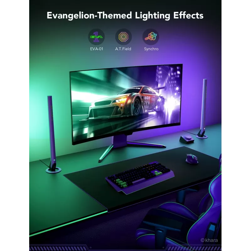 Išmaniojo apšvietimo rinkinys Govee H6047, Wi‑Fi/Bluetooth, 12 V 24 W, juoda, 5 vnt.
