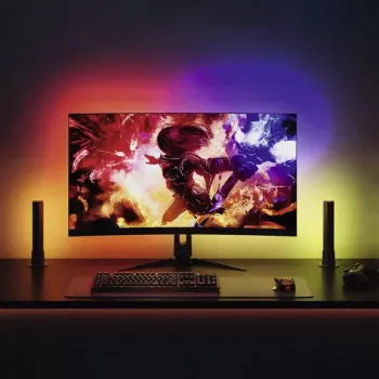 Išmanus apšvietimo rinkinys Govee H6608 — „Wi‑Fi“ / „Bluetooth“, juoda, įvairių spalvų, 3 vnt., 1,5 m laidas
