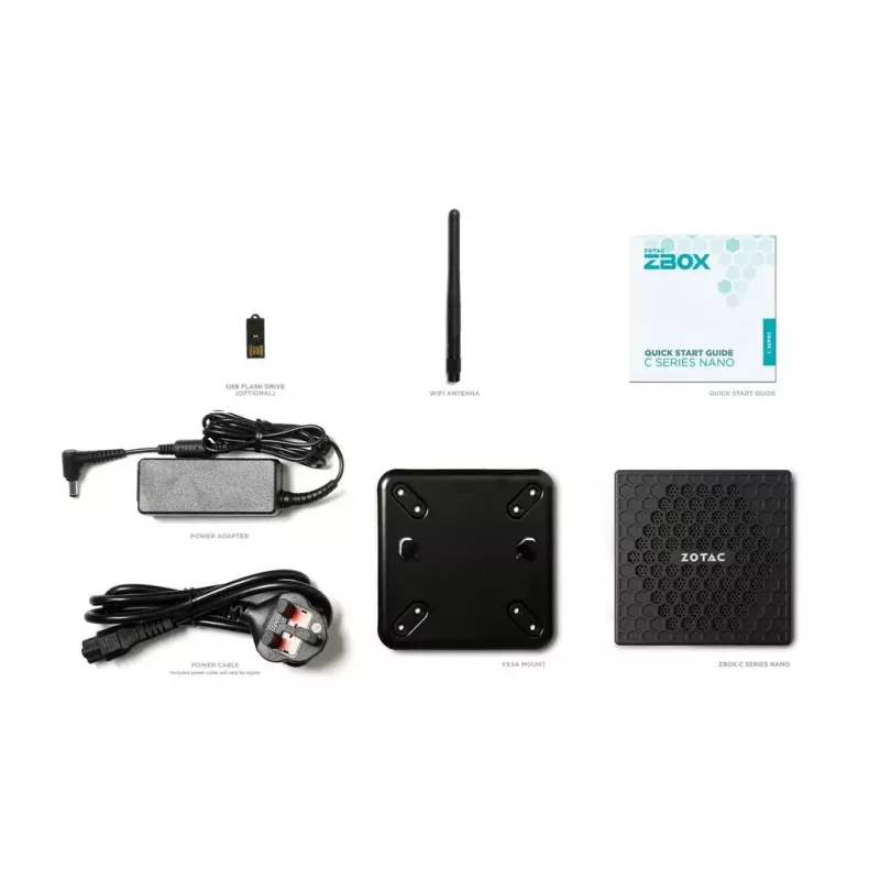 Mini PC Zotac ZBOX CI337 nano N100 3,4 GHz 16 GB SSD HDD