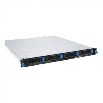 Stovo serveris ASUS RS300-E12-RS4, 1U, Intel C262, LGA1700, Xeon E-2400, 4x karštai keičiami 3,5 colio lizdai, 450W maitinimo šaltinis, DDR5 UDIMM iki 128 GB