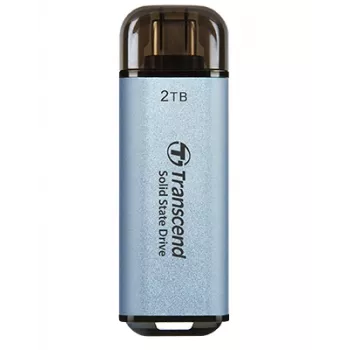 TRANSCEND Esd300c - 2TB nešiojamas SSD - USB Type-C - 3D NAND Flash - dangaus mėlynumo