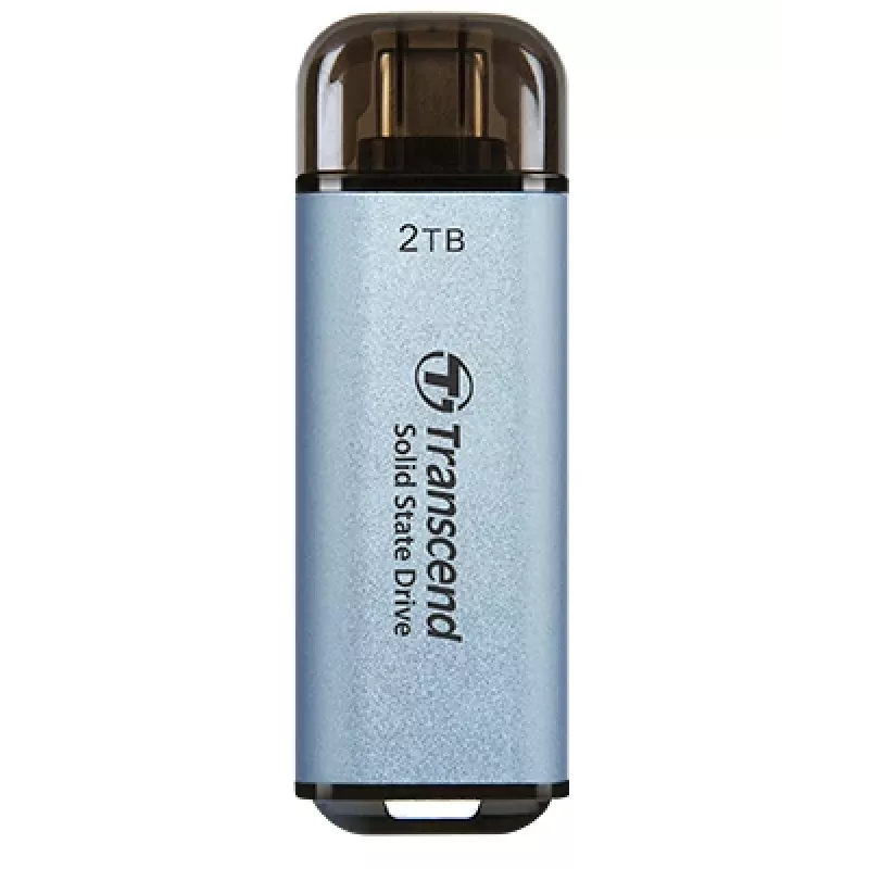 TRANSCEND Esd300c - 2TB nešiojamas SSD - USB Type-C - 3D NAND Flash - dangaus mėlynumo