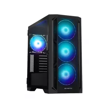 Chieftec PC korpusas GA-01B-L-OP APEX LUMO Midi Tower juodas