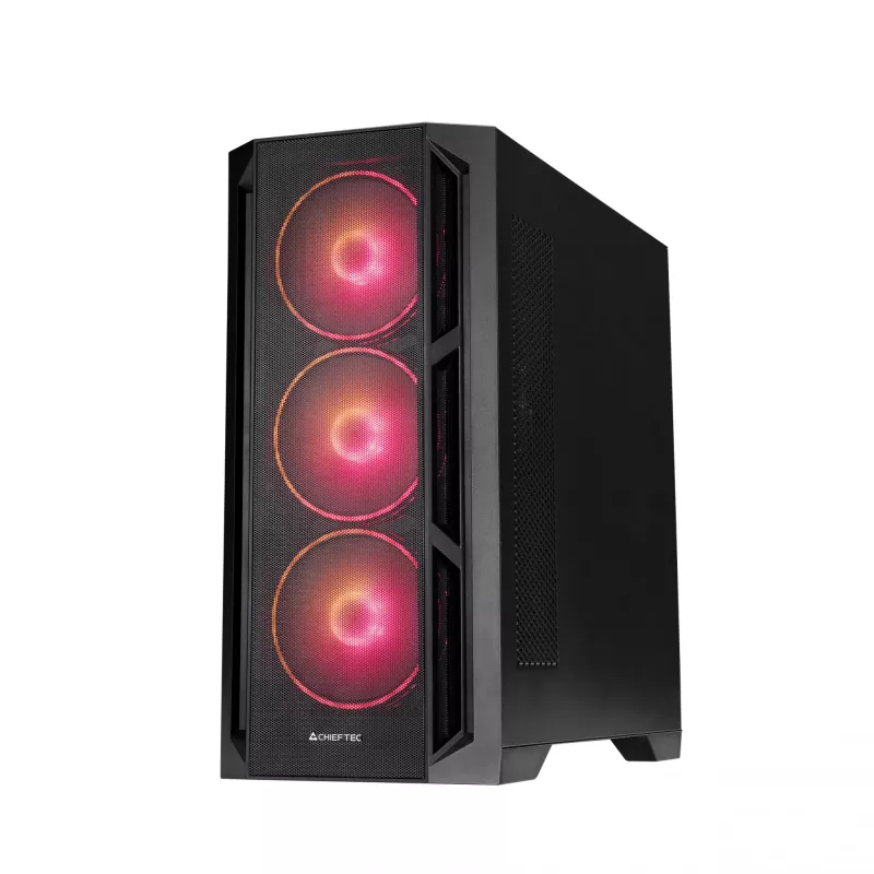 Chieftec PC korpusas GA-01B-L-OP APEX LUMO Midi Tower juodas