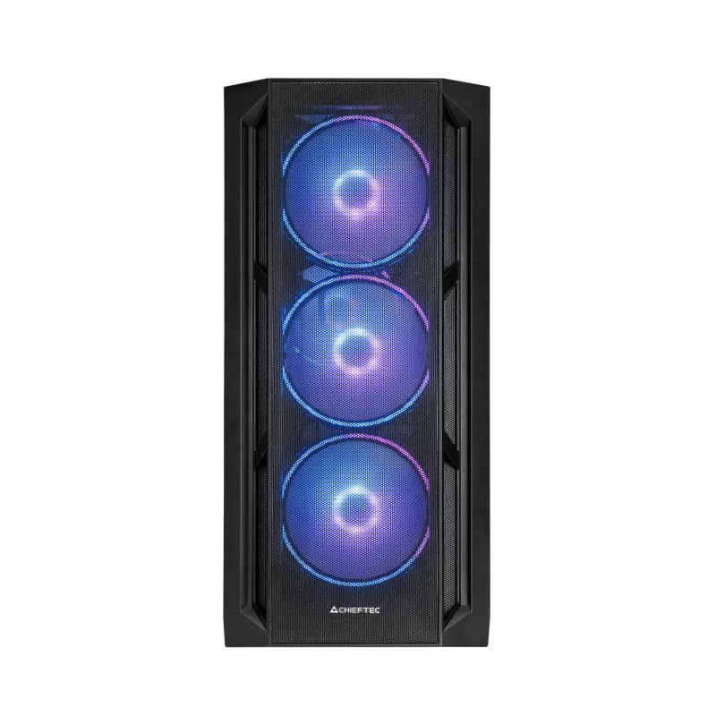 Chieftec PC korpusas GA-01B-L-OP APEX LUMO Midi Tower juodas