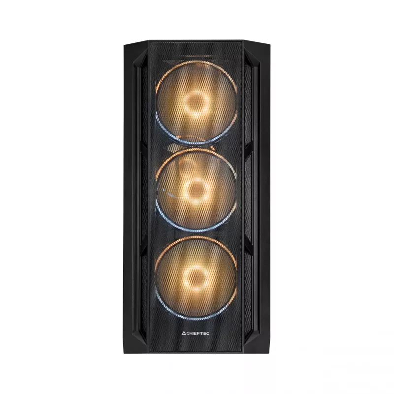 Chieftec PC korpusas GA-01B-L-OP APEX LUMO Midi Tower juodas