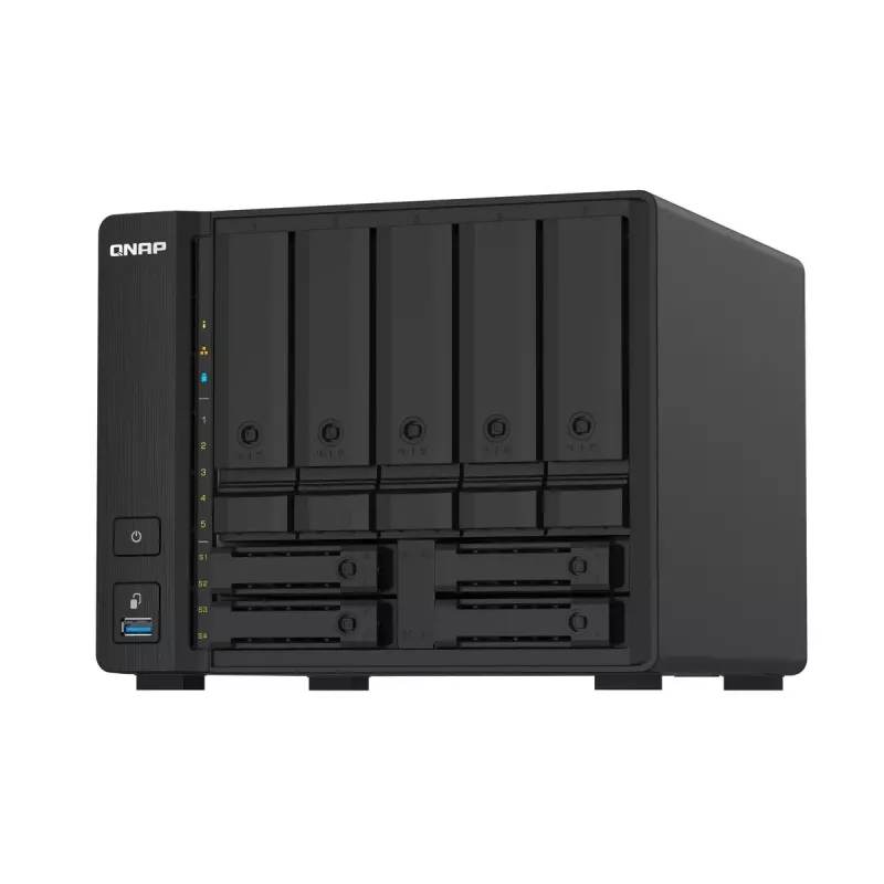 QNAP TS-932PX NAS bokštas Annapurna Labs Alpine AL-324 4 GB DDR4 0 TB QNAP Turbo System juoda